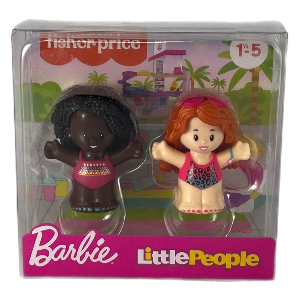 Fisher-Price Little People Barbie Swimmer Figures, Pack of 2 NIB